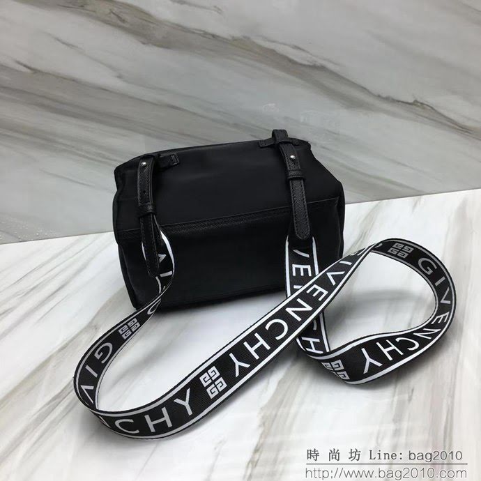 GlVENCHY紀梵希 新款 Pandora白字肩帶布包 1-28588L 白字肩帶 單手提 斜挎包  tsg1237